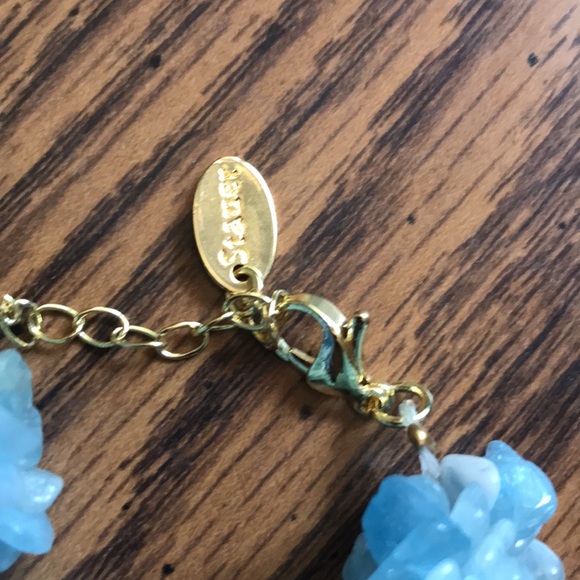 Used with box STAUER chunky aquamarine five strand necklace - Picture 2 of 6